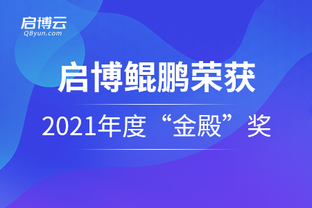 啟博云·鯤鵬榮獲2021年度“金殿”最佳零售技術解決方案獎！